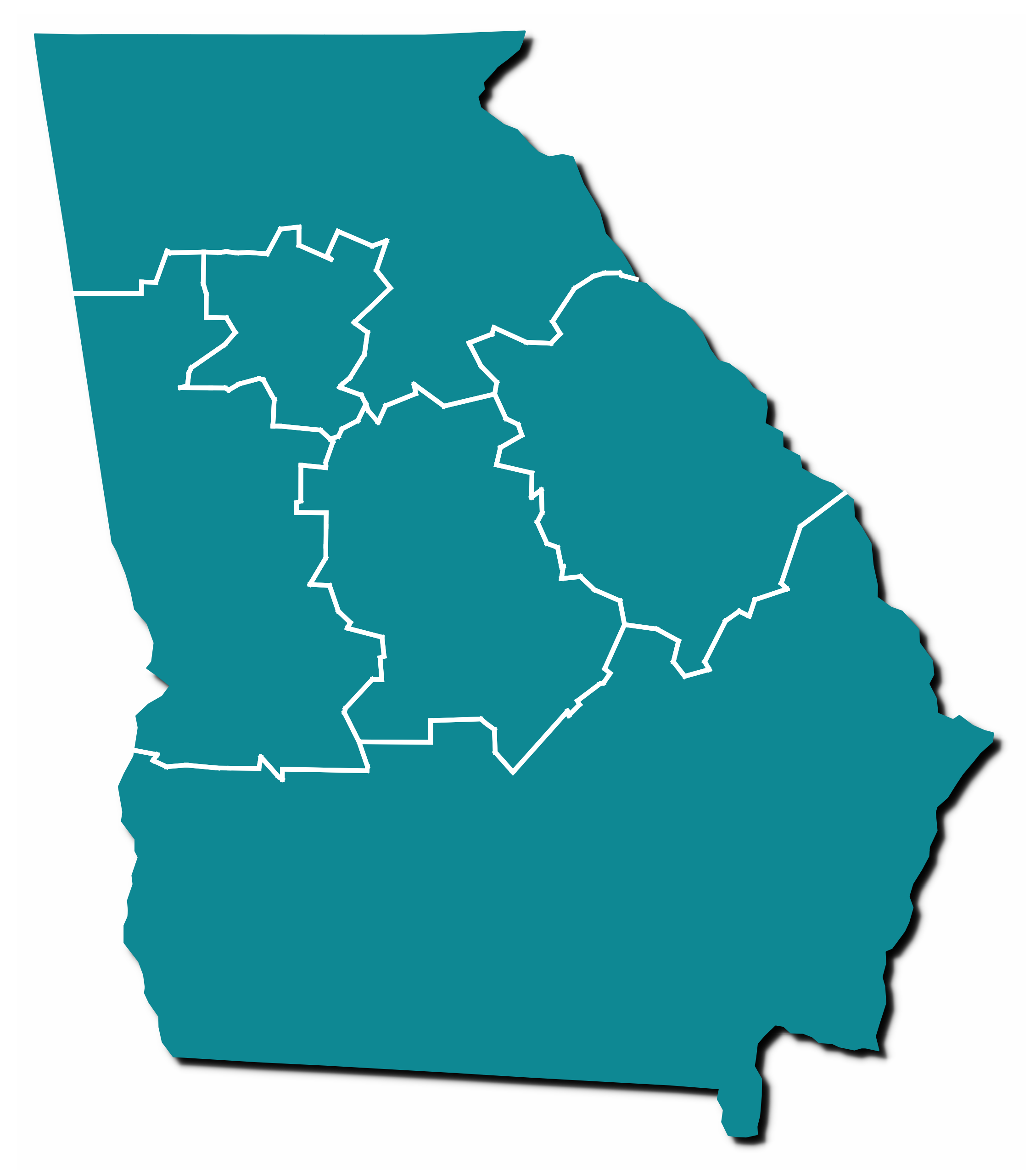 Georgia County Map