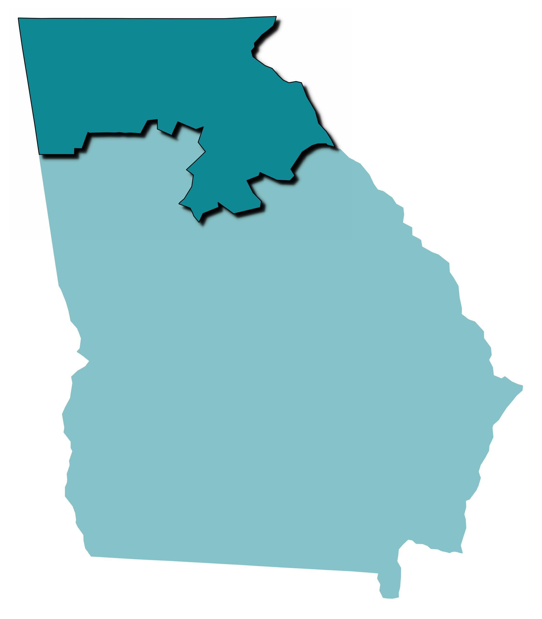 North Georgia region map